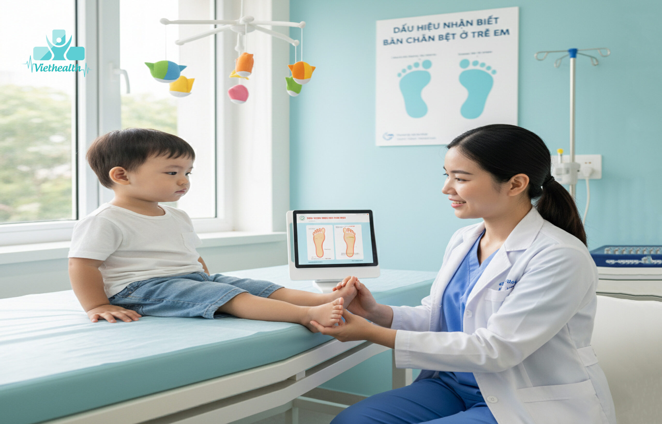 Dấu hiệu nhận biết bàn chân bẹt