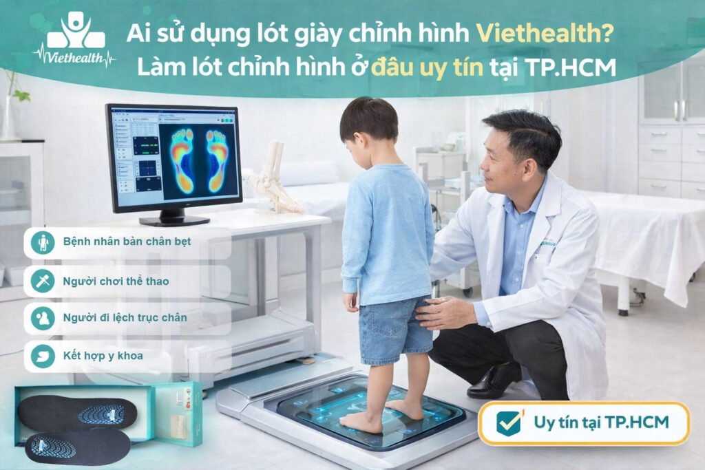Ai sử dụng lót giày chỉnh hình Viethealth