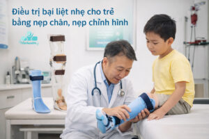 Điều trị bại liệt cho trẻ bằng nẹp chân – Giải pháp phục hồi vận động an toàn