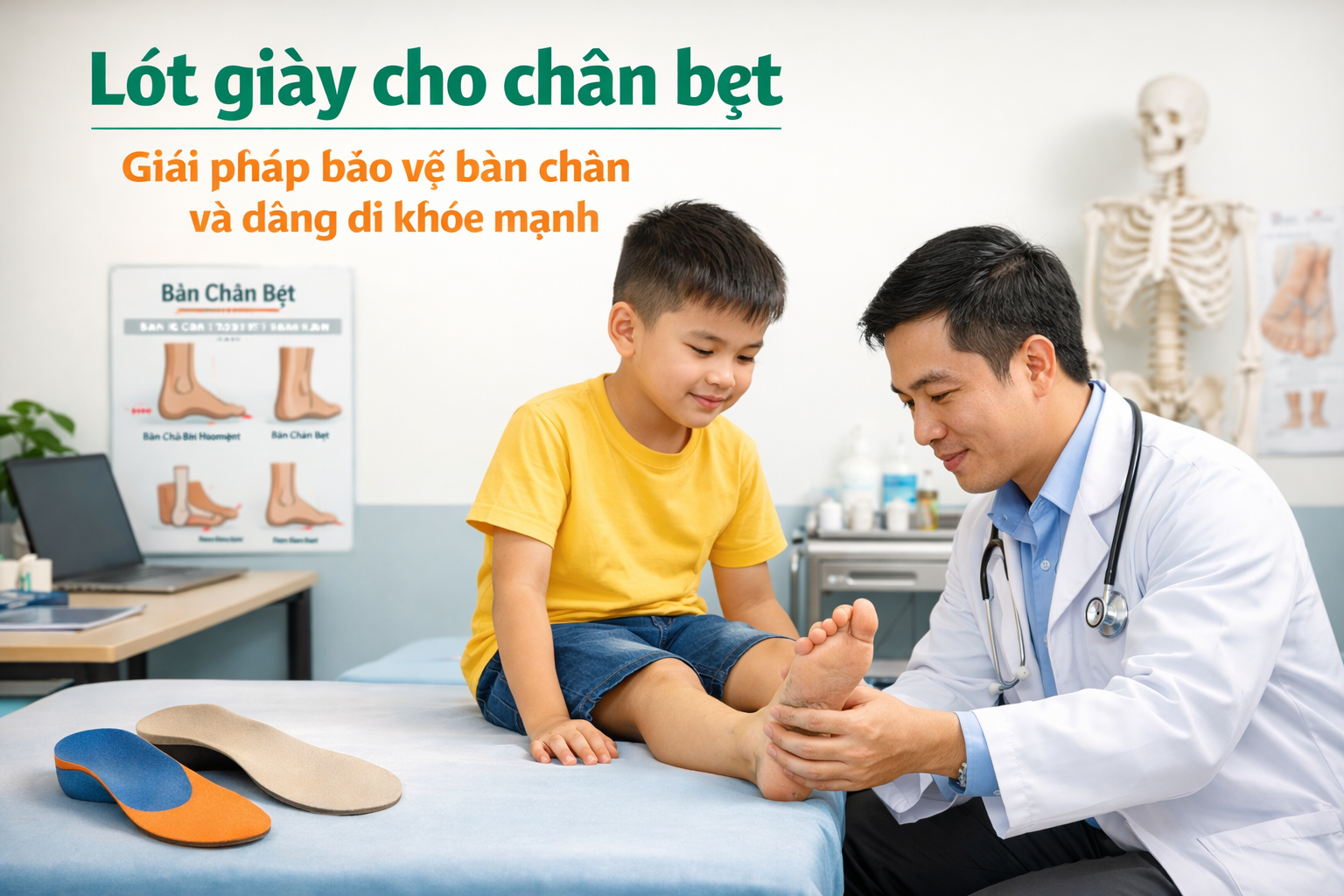Lót giày cho bàn chân bẹt