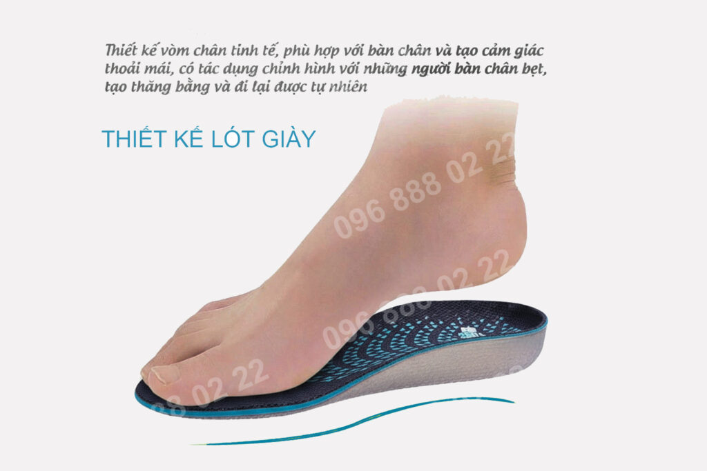 lót giày chỉnh hình điều trị bàn chân bẹt