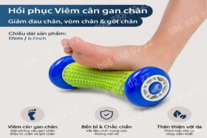 combo con lăn và bóng tập bàn chân bẹt