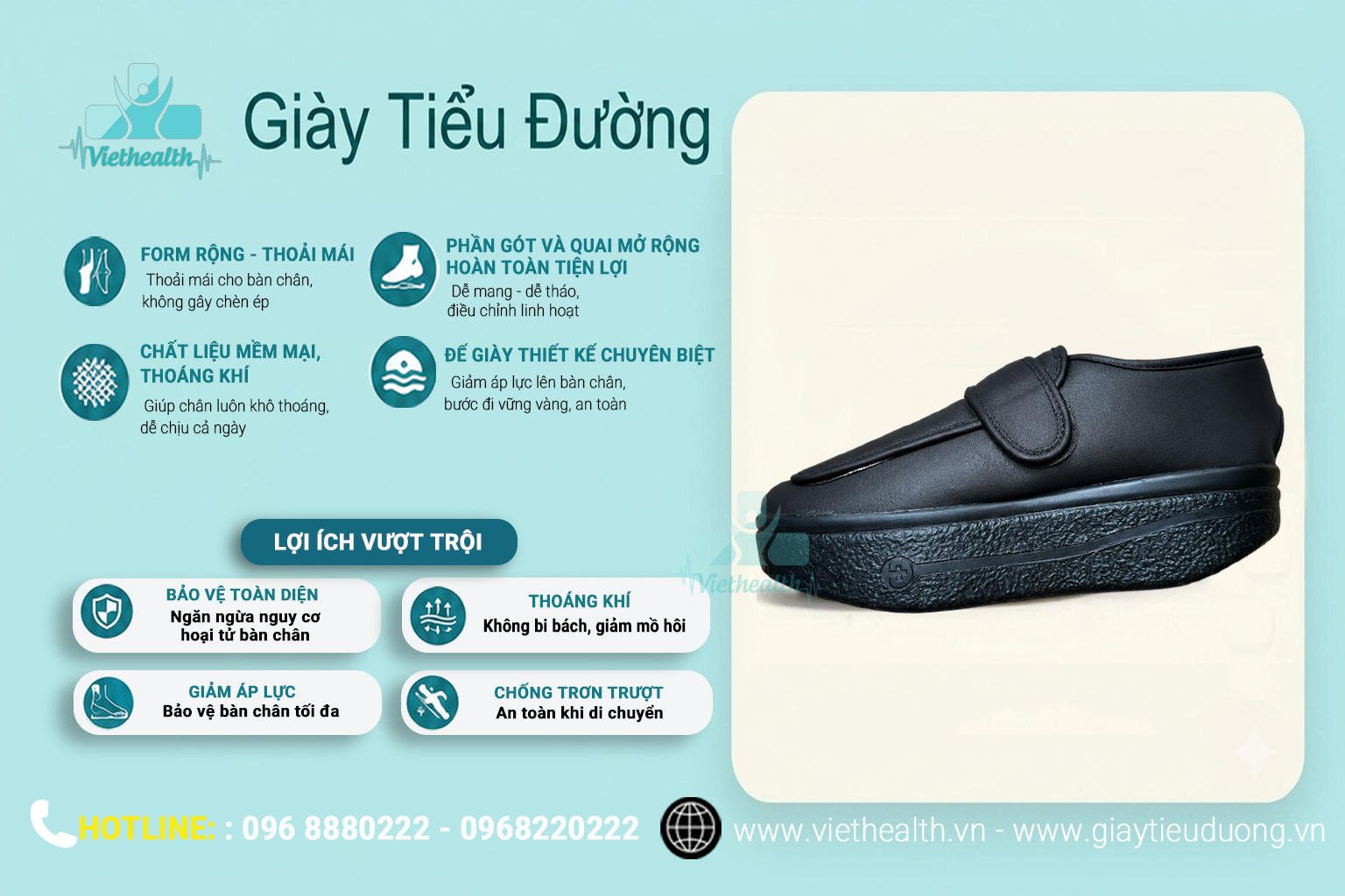 giày dành cho người tiểu đường