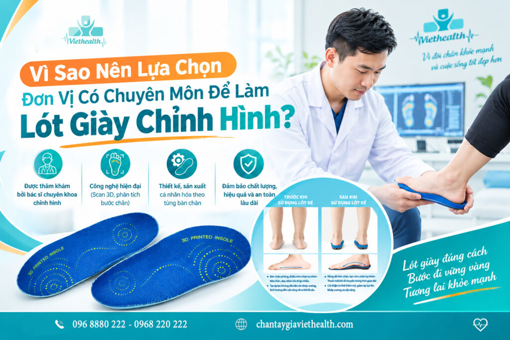 lót giày chỉnh hình viethealth