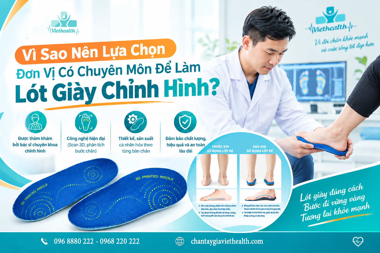 lót giày chỉnh hình viethealth