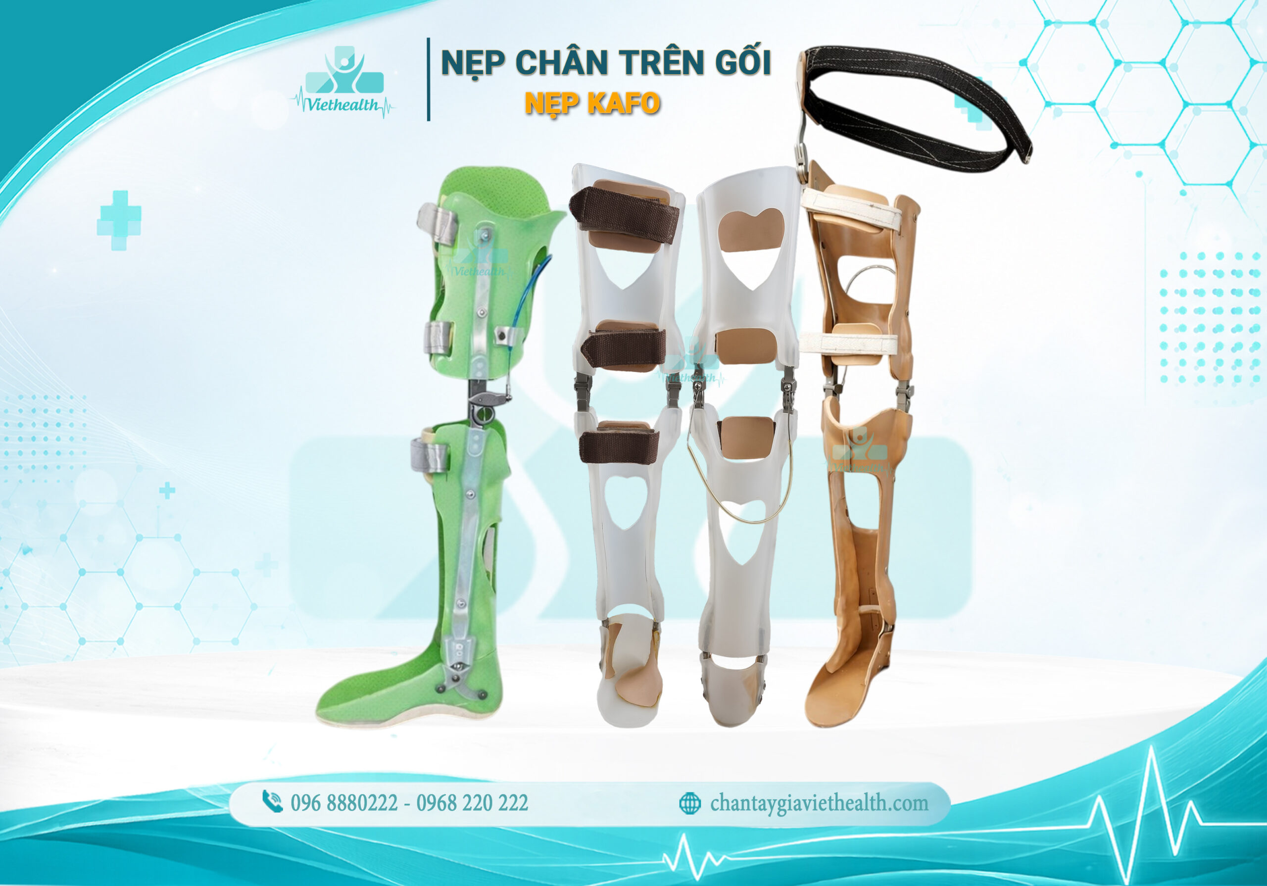 Nẹp chân trên gối - nẹp kafo